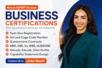 prepare and submit mbe wbe dbe sba 8a wosb sam gov certification