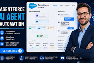 setup salesforce agentforce ai agent customer service automation CRM integration