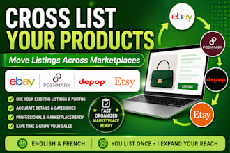 cross list your products on ebay poshmark depop and etsy