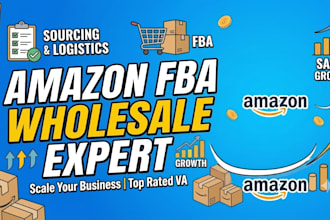 be your expert amazon VA for fba, wholesale and sourcing