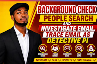 background check people search and investigate email,trace email as detective pi