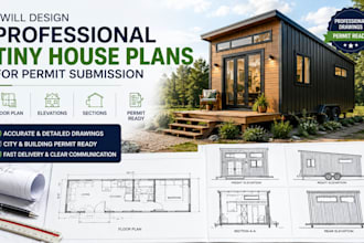 design professional tiny house plans for permit submission