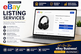 create and optimize professional ebay product listings