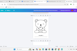 create colour books using canva