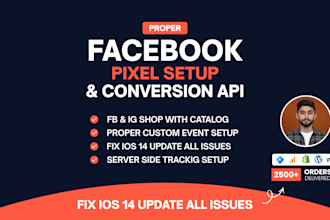 fix meta pixel, setup conversion api and ios 14 tracking