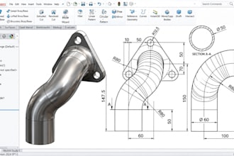 3d cad design, sheet metal, fabrication drawings, dxf and cnc parts