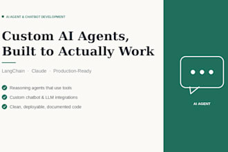 build a custom ai agent with langchain