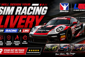 design your iracing and assetto corsa car livery
