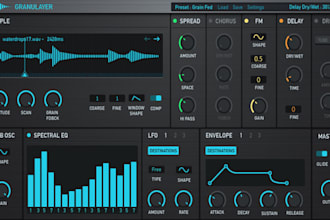 design and develop custom vst3 au plugin UI with modern professional interface