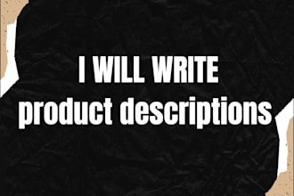 write amazon and shopify product descriptions that sell