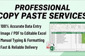 do accurate copy paste work, manual typing, and data entry
