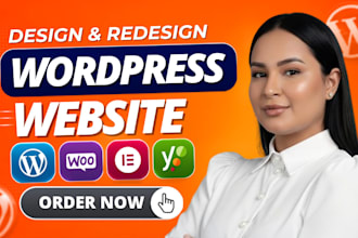 build custom wordpress website, wordpress elementor website, blog website