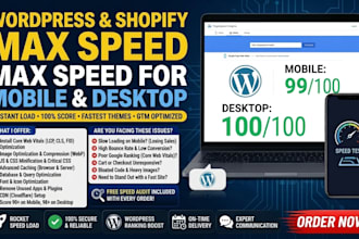 do shopify wordpress speed optimization increase speedup for mobile and desktop