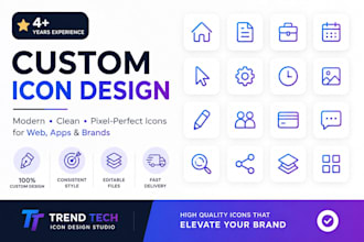 design custom icons for web and app