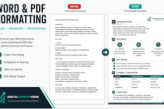 format word documents and create professional pdfs