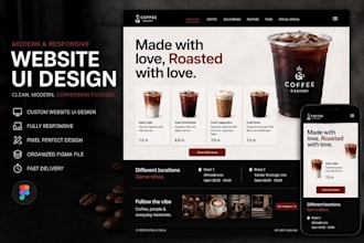 design a modern website UI in figma