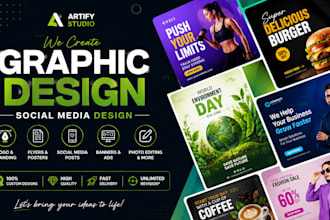 create professional graphic designs, flyers, posters