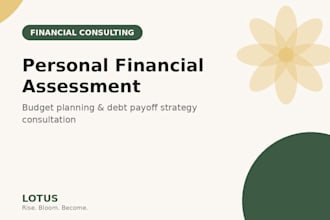 personal financial and strategy assessment