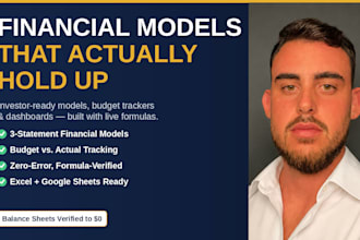 build financial models, budget trackers and excel dashboards