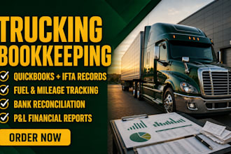manage trucking bookkeeping and ifta records in quickbook for owner operation