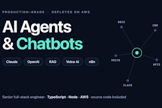 build a custom ai agent or chatbot with claude, gpt and rag