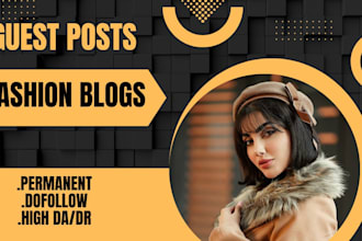 provide fashion backlinks on da 70 plus websites for fashion SEO