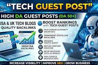 do tech guest post, high da guest post backlinks on USA,UK tech blog