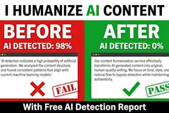 convert ai content to human writing