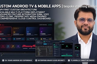develop a custom android tv app and iptv streaming app
