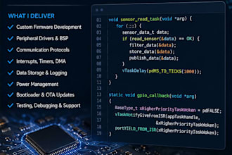 develop embedded firmware iot arduino microcontroller