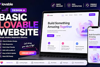 create a basic lovable website