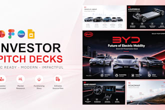 design investor pitch deck and startup fundraising presentation