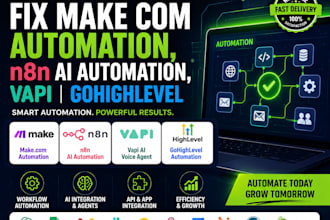 fix make com automation, n8n ai automation, vapi gohighlevel