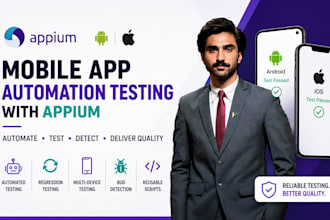 perform appium automation testing mobile app QA testing