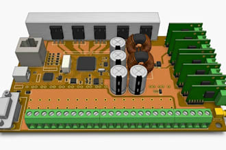 do power electronics pcb, smps, esp32, stm32, nrf52840, carrier board in kicad