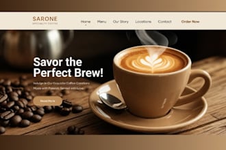 design squarespace cafe website coffee shop website online ordering website
