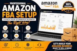 setup your amazon fba store for your ecommerce business