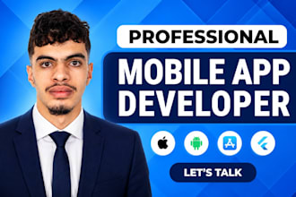 develop a flutter mobile app for android and ios
