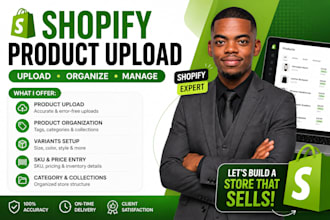 upload and organize products in your shopify store