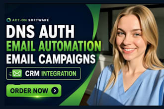 setup act on software dns auth email automation emai campaign crm integration