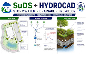 design suds reports and hydrocad stormwater drainage systems