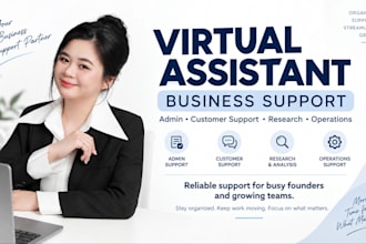 be your virtual assistant for admin and business support