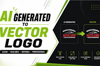 vectorize, trace and recreate your ai generated logo