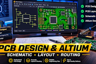 do pcb design, pcb layout, schematic and altium design