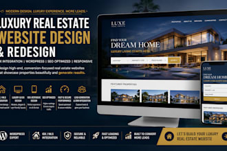 build a luxury website redesign idx real estate website design wordpress website