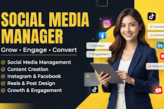 be your social media marketing manager and content creator