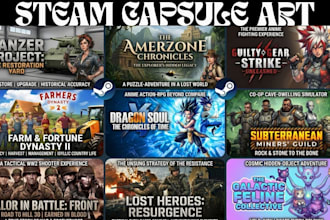 design steam capsule art steam capsule game art  steam capsule banner cover art