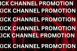 setup organic kick promotion for real livestream viewers, followers and chatters