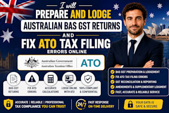 prepare and lodge australian bas gst return and fix ato tax filing errors online