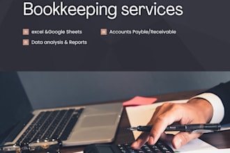 do accurate financial data entry and bookkeeping in excel